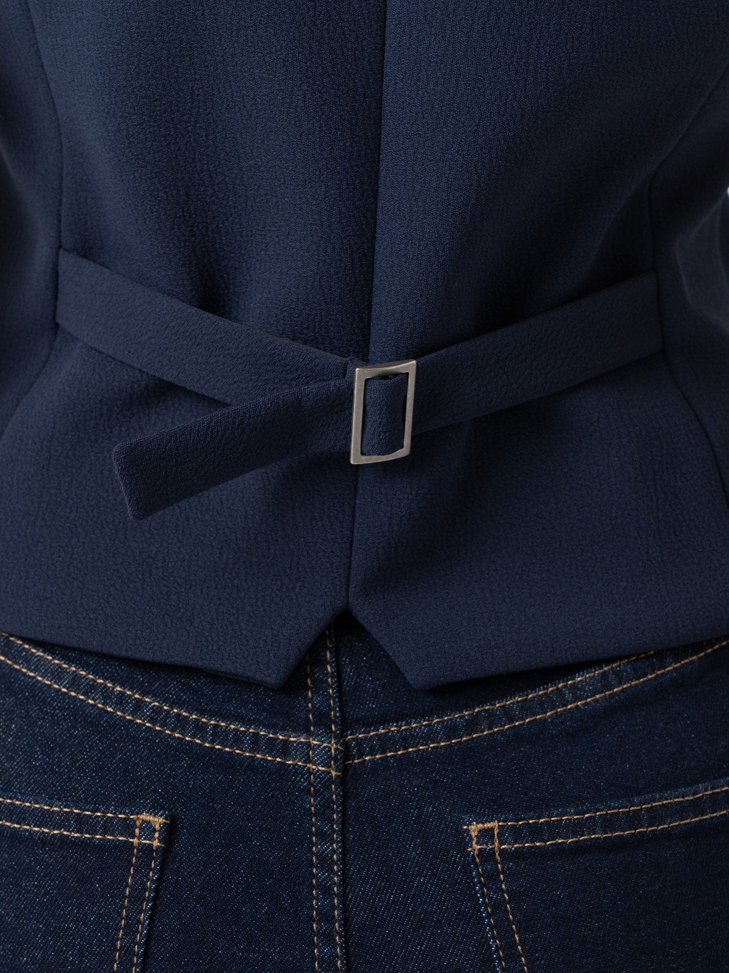 Astrid Waistcoat - Navy - Women's Jackets | Saint + Sofia? EU